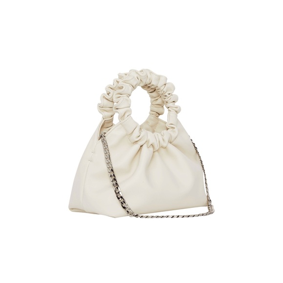 Verafied New York Cream Cloud Marble Chain Convertible Crossbody Shoulder Bag - Picture 4 of 12